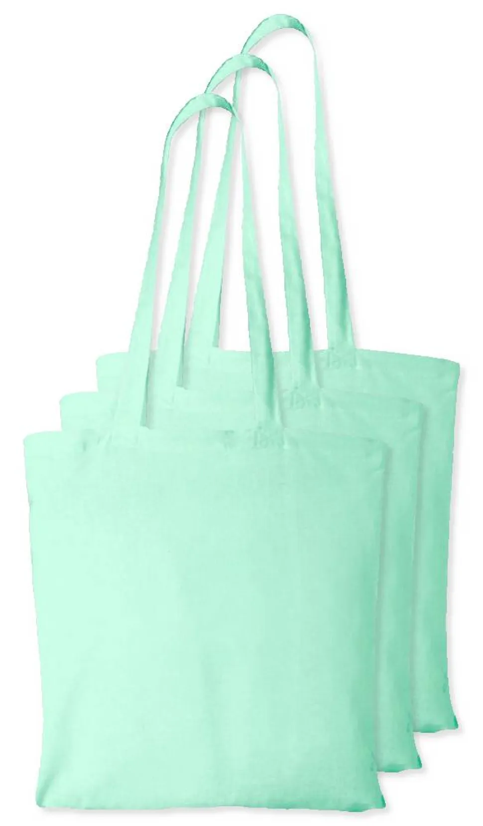 Pack de 3 Westford mill WM101 - Sac Cabas Personnalisable en Coton Westford Mill