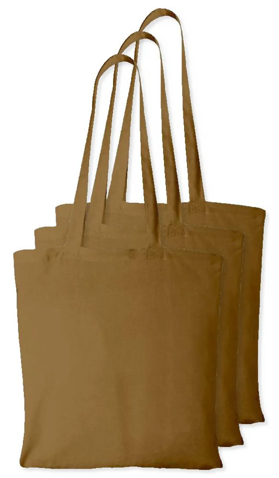 Pack de 3 Westford mill WM101 - Sac Cabas Personnalisable en Coton Westford Mill