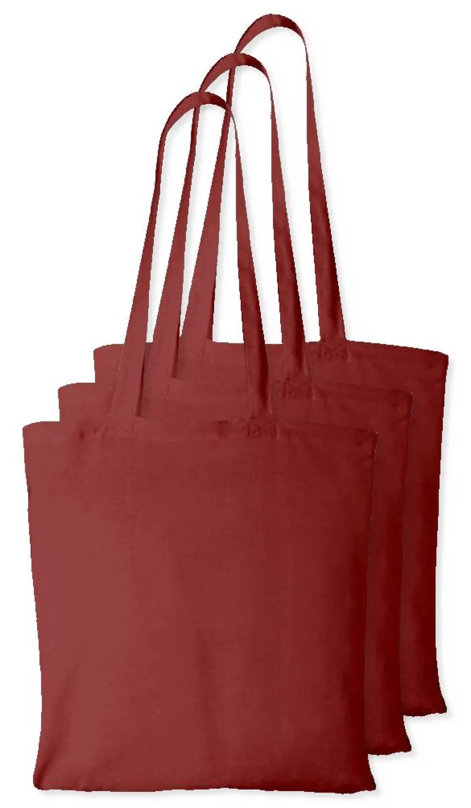 Pack de 3 Westford mill WM101 - Sac Cabas Personnalisable en Coton Westford Mill