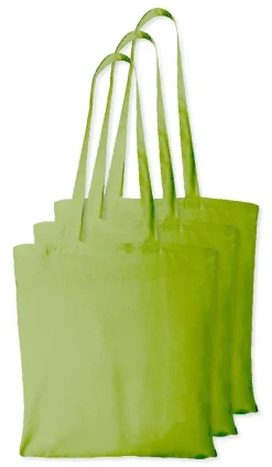 Pack de 3 Westford mill WM101 - Sac Cabas Personnalisable en Coton Westford Mill