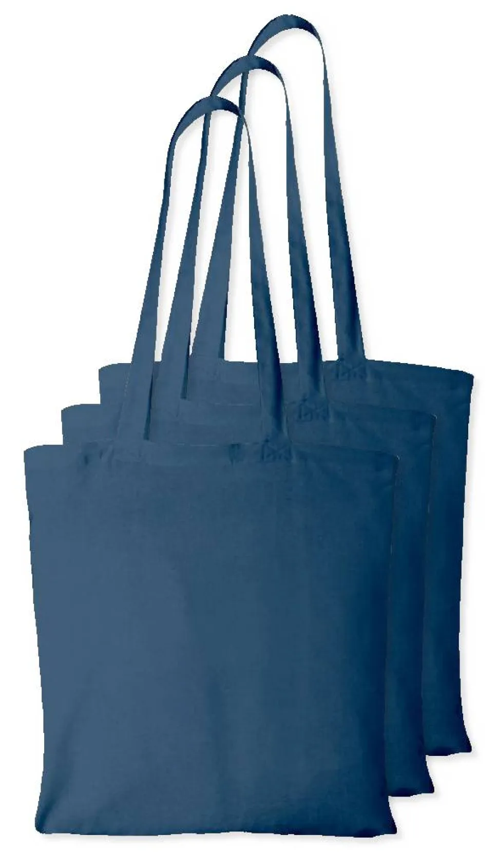 Pack de 3 Westford mill WM101 - Sac Cabas Personnalisable en Coton Westford Mill