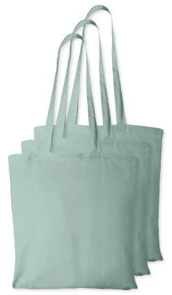 Pack de 3 Westford mill WM101 - Sac Cabas Personnalisable en Coton Westford Mill