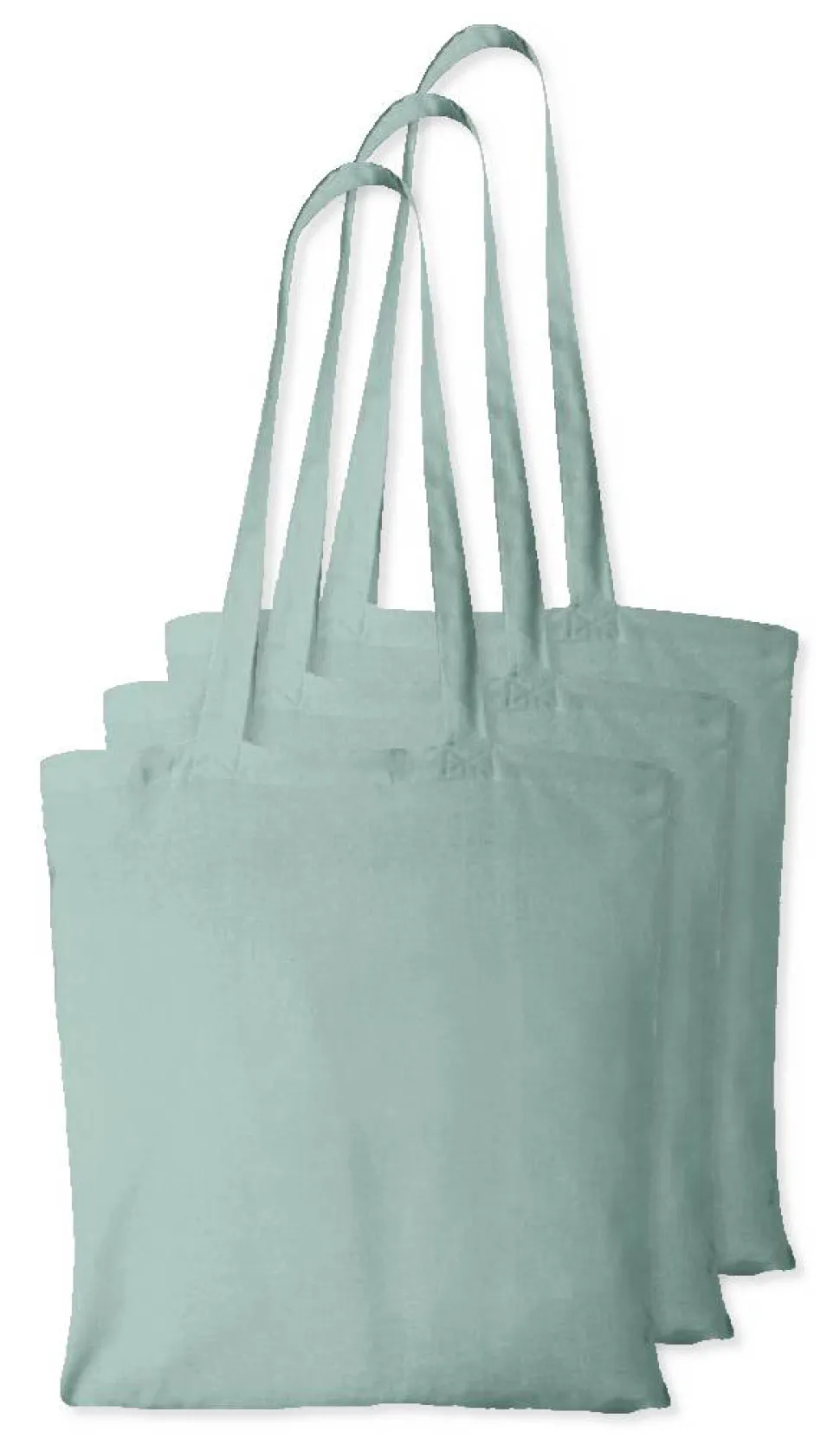 Pack de 3 Westford mill WM101 - Sac Cabas Personnalisable en Coton Westford Mill
