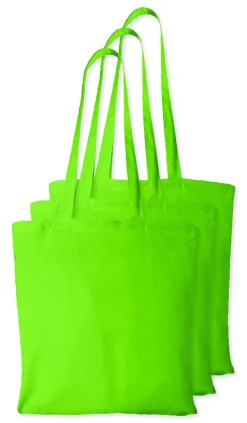 Pack de 3 Westford mill WM101 - Sac Cabas Personnalisable en Coton Westford Mill