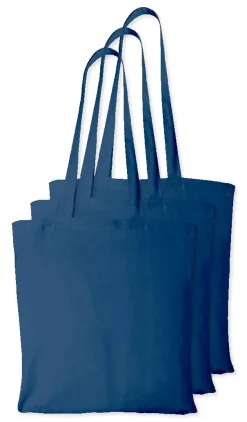 Pack de 3 Westford mill WM101 - Sac Cabas Personnalisable en Coton Westford Mill