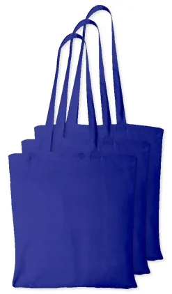 Pack de 3 Westford mill WM101 - Sac Cabas Personnalisable en Coton Westford Mill