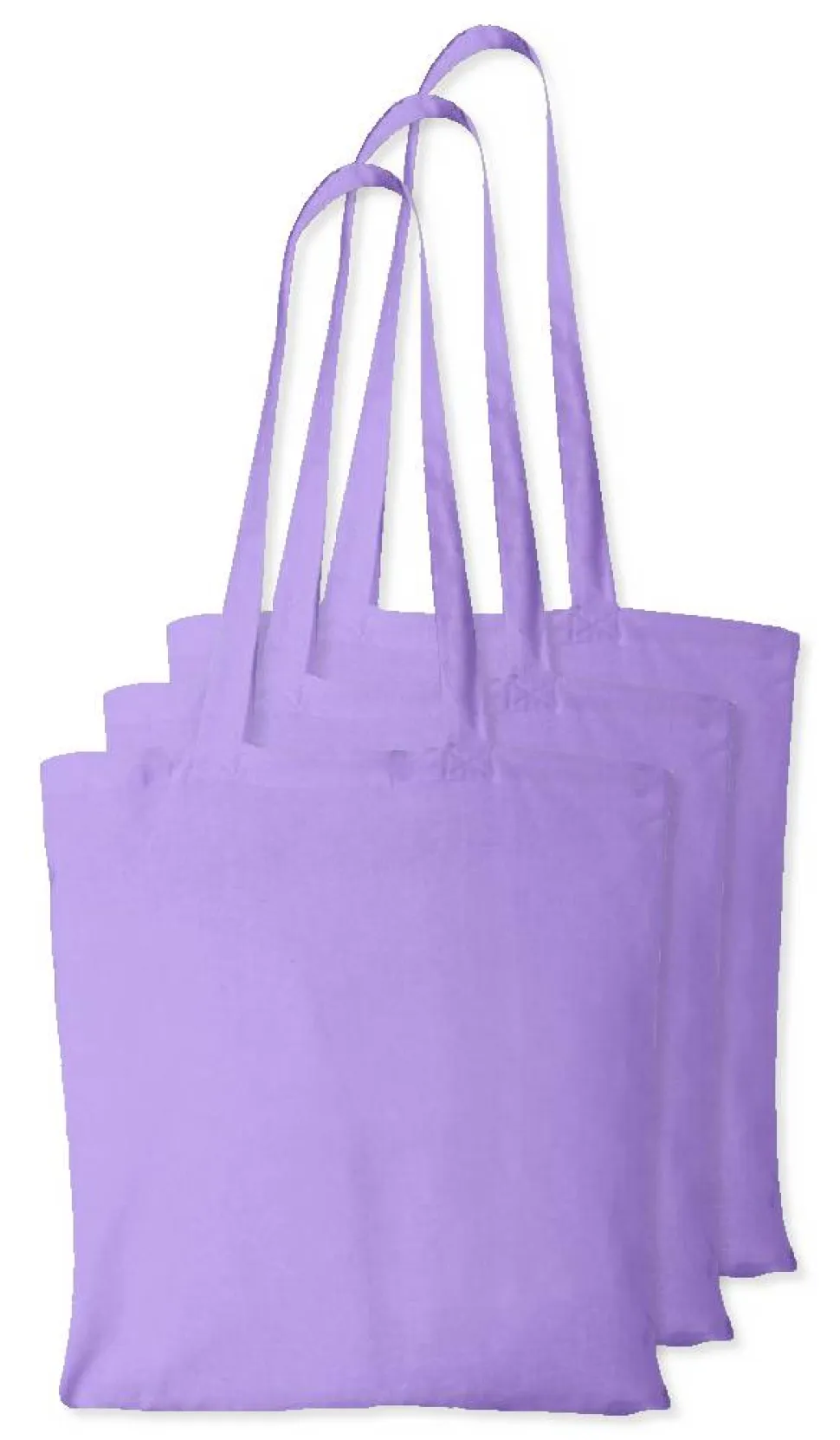 Pack de 3 Westford mill WM101 - Sac Cabas Personnalisable en Coton Westford Mill