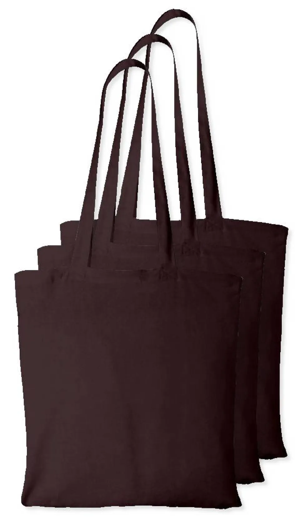 Pack de 3 Westford mill WM101 - Sac Cabas Personnalisable en Coton Westford Mill