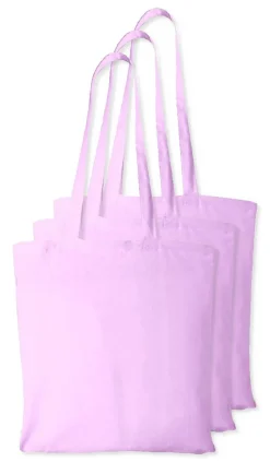 Pack de 3 Westford mill WM101 - Sac Cabas Personnalisable en Coton Westford Mill