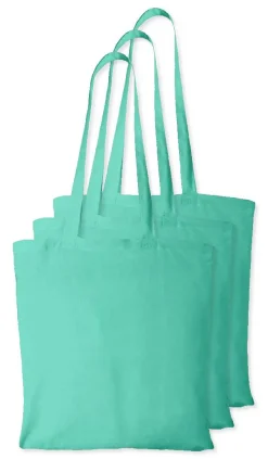Pack de 3 Westford mill WM101 - Sac Cabas Personnalisable en Coton Westford Mill