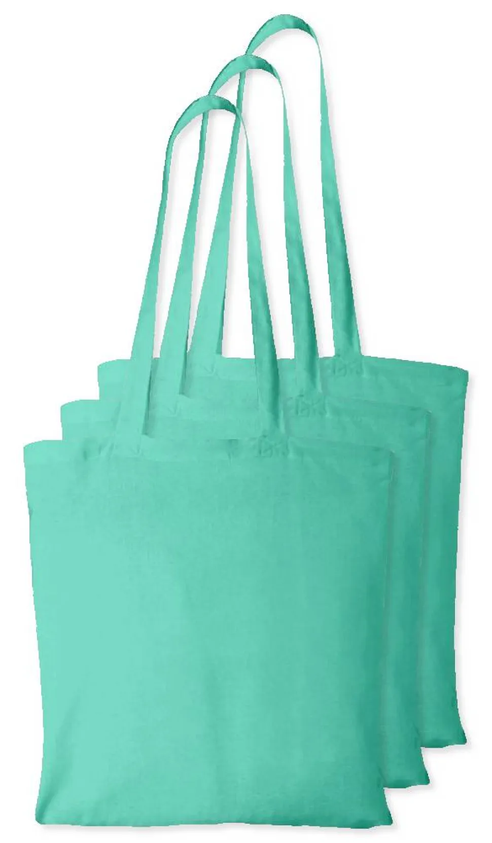 Pack de 3 Westford mill WM101 - Sac Cabas Personnalisable en Coton Westford Mill