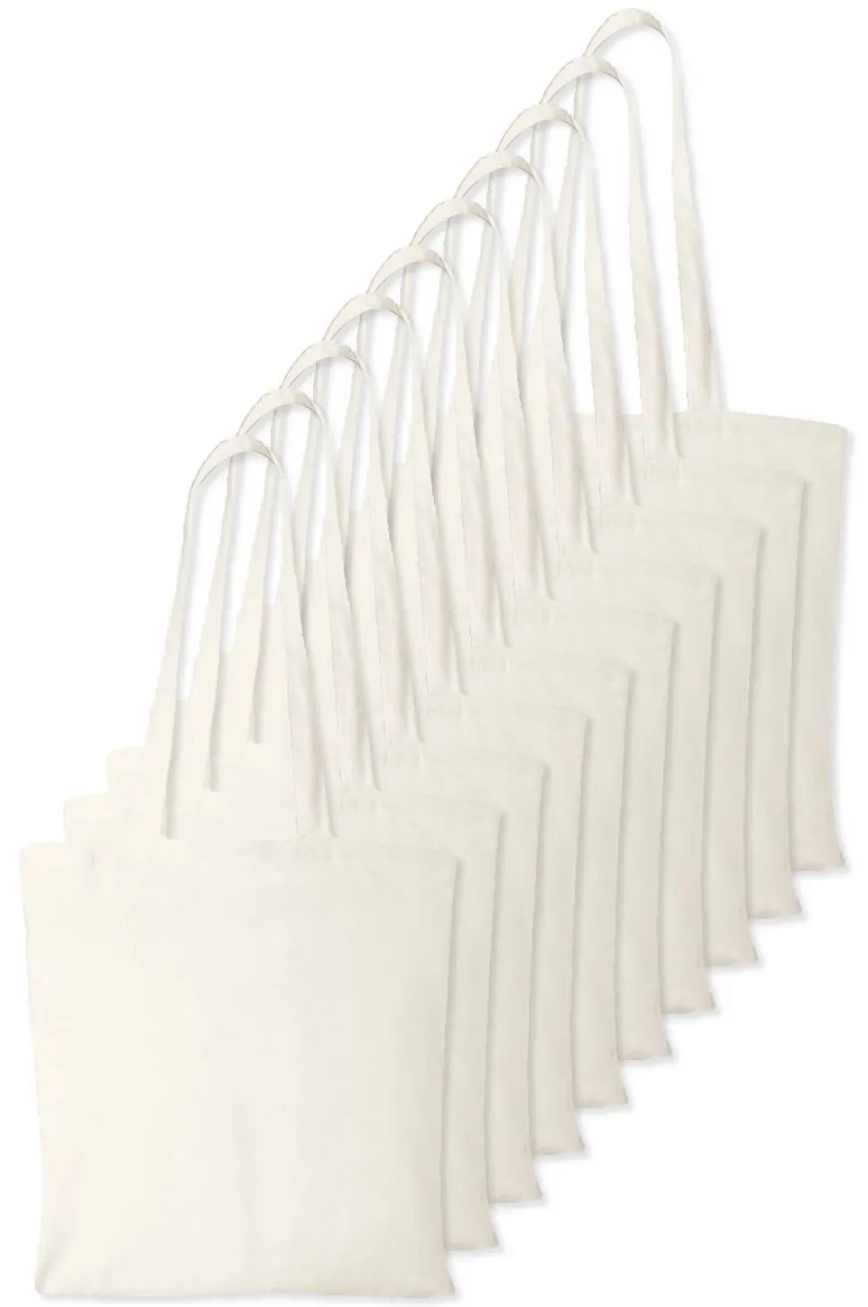 Pack de 100 Westford mill WM101 - Sac Cabas Personnalisable en Coton Westford Mill