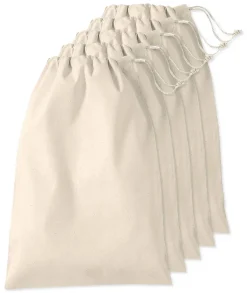 Pack de 50 Westford mill WM216 - Sac Cordelette en Coton Premium - fermeture à cordon - différentes tailles