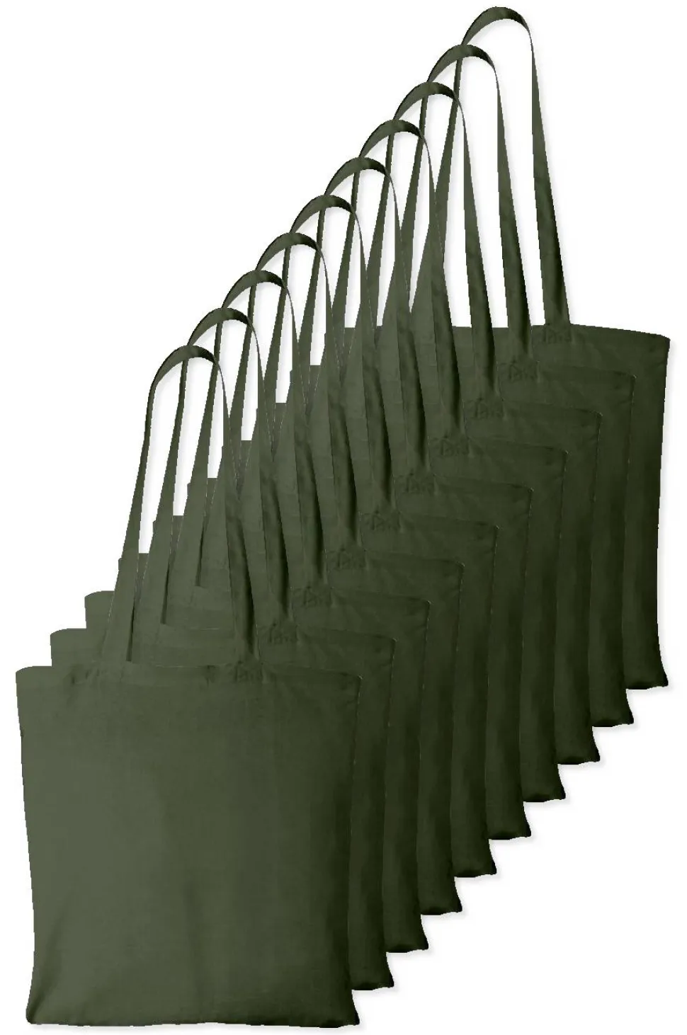 Pack de 10 Westford mill WM101 - Sac Cabas Personnalisable en Coton Westford Mill