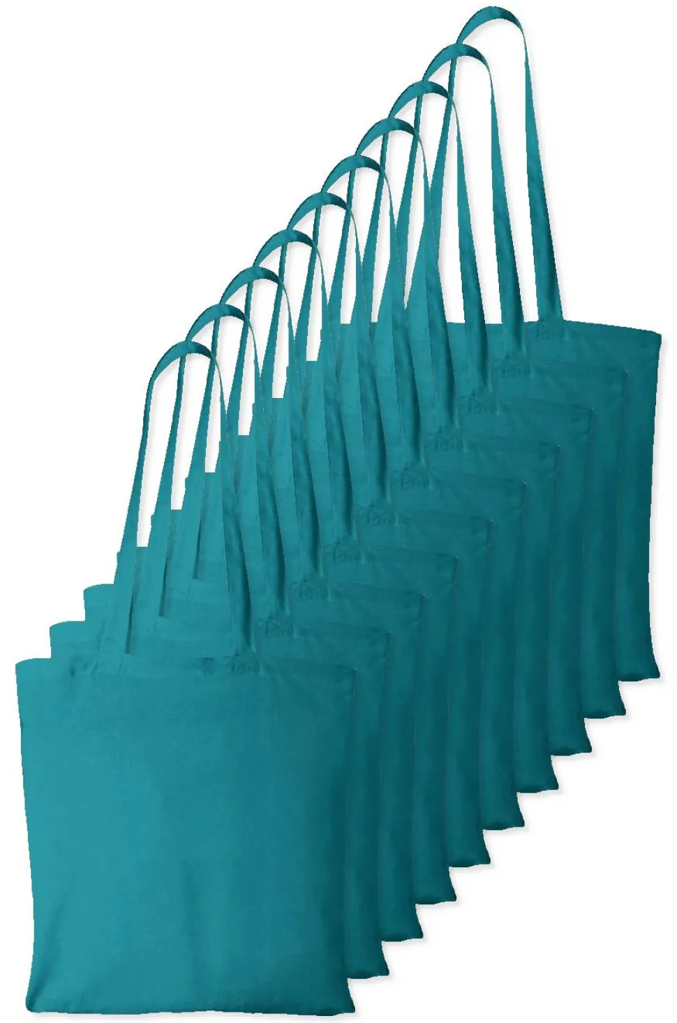 Pack de 10 Westford mill WM101 - Sac Cabas Personnalisable en Coton Westford Mill