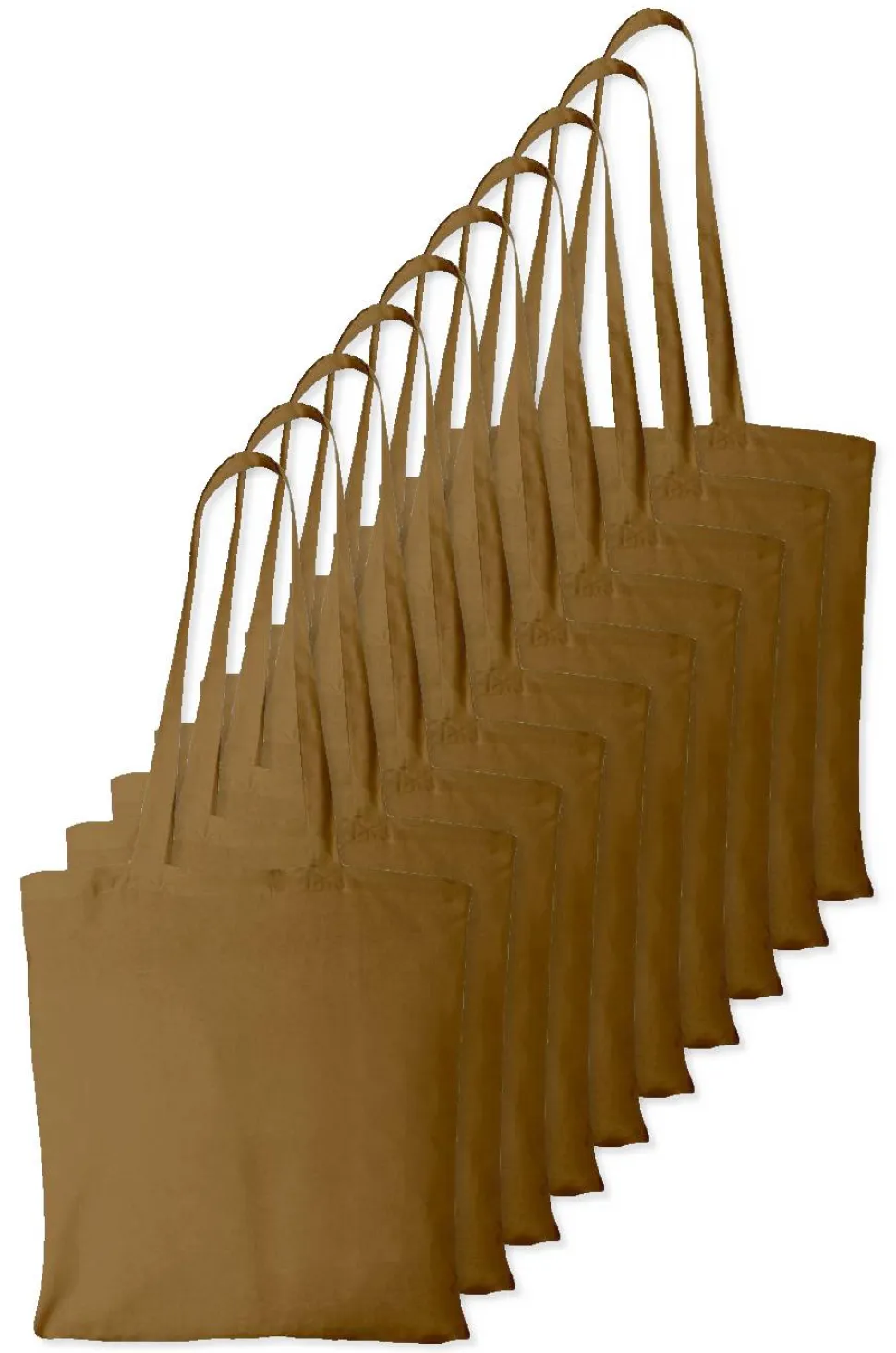 Pack de 10 Westford mill WM101 - Sac Cabas Personnalisable en Coton Westford Mill