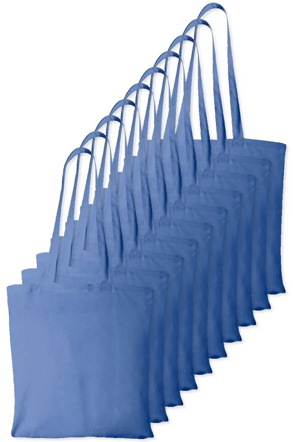 Pack de 10 Westford mill WM101 - Sac Cabas Personnalisable en Coton Westford Mill