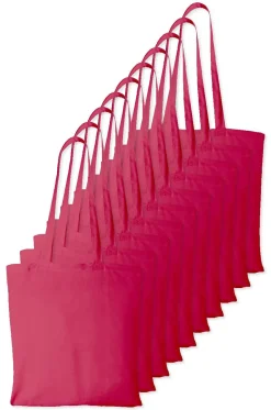 Pack de 10 Westford mill WM101 - Sac Cabas Personnalisable en Coton Westford Mill