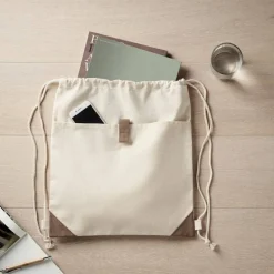 PANDA BAG Sac à cordon en coton recyclé - GiftRetail MO6550