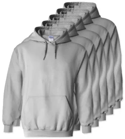 Paquet de 50 Gildan 18500 - Sweat à capuche en molleton épais.