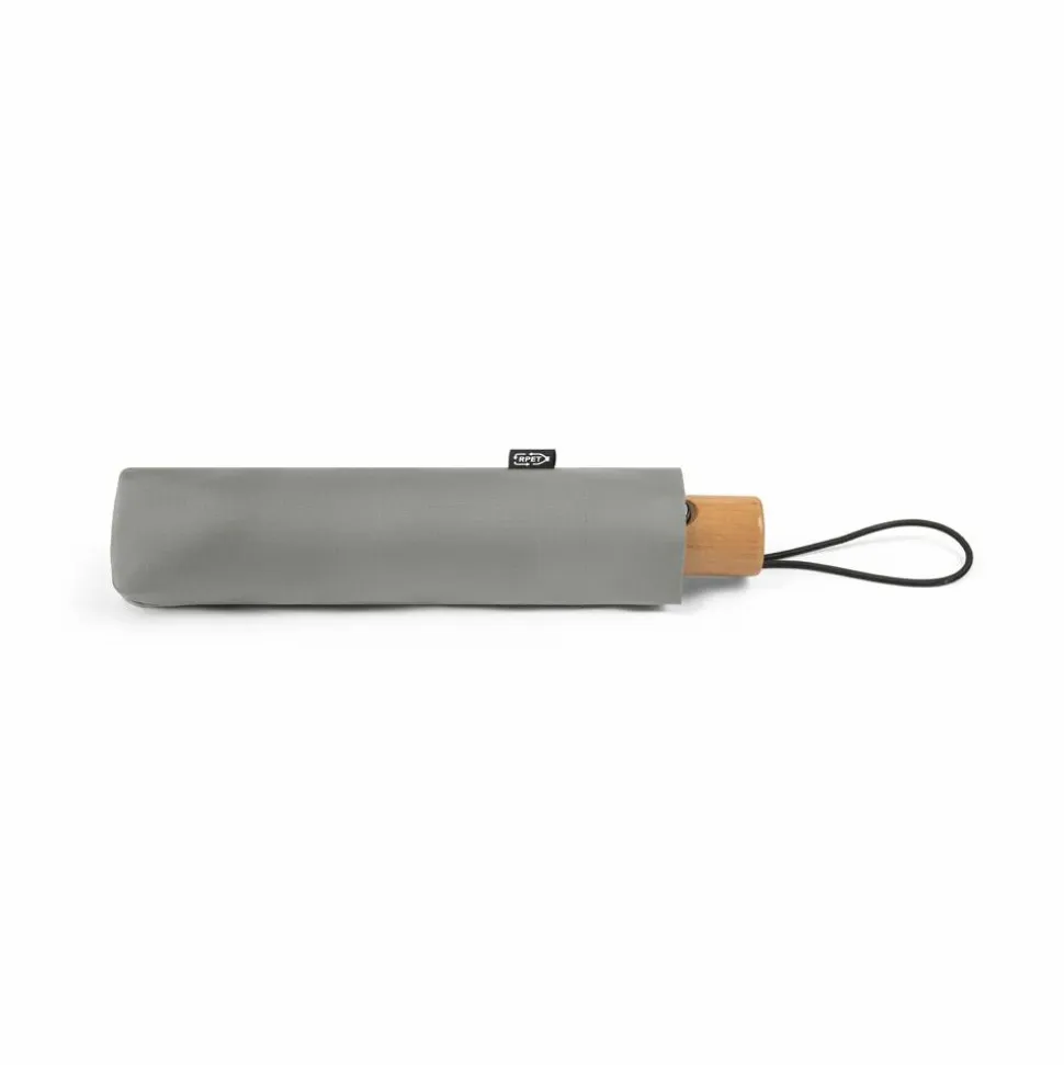 Parapluie pliable en polyester recyclé (100% rPET) 190T pongé à ouverture et fermeture automatiques - Egotier 99040