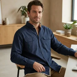 Pen Duick PK610 - Chemise Homme avec 2 Poches