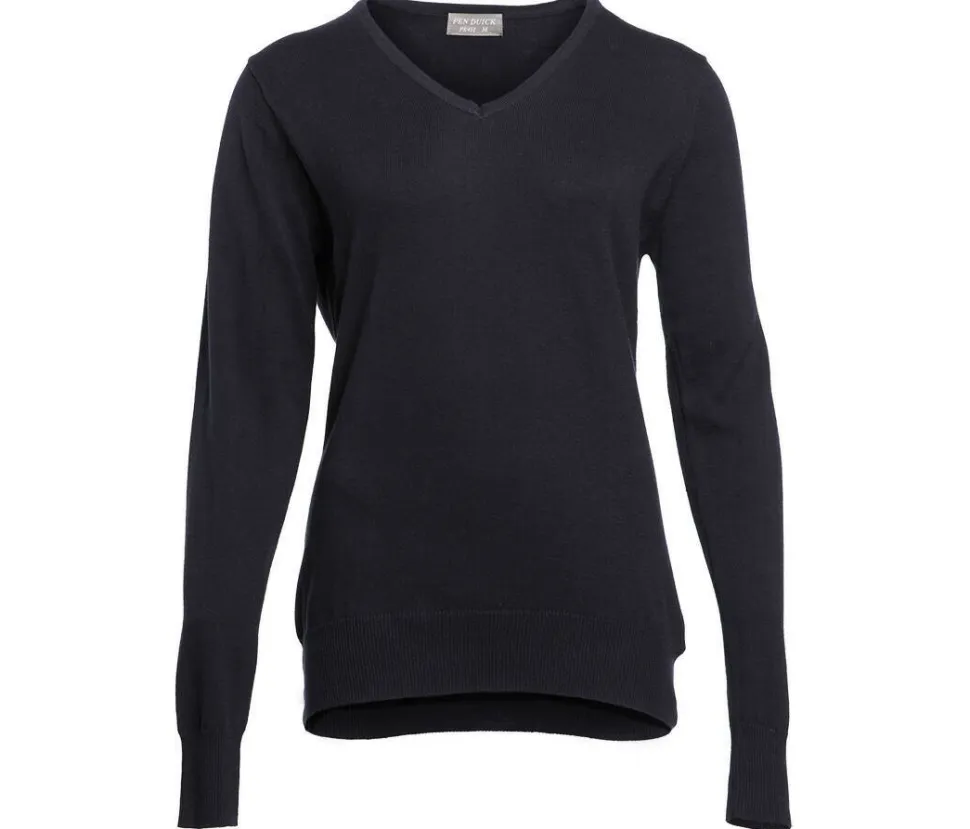 Pen Duick PK451 - Pull Femme Col V en Coton et Acrylique
