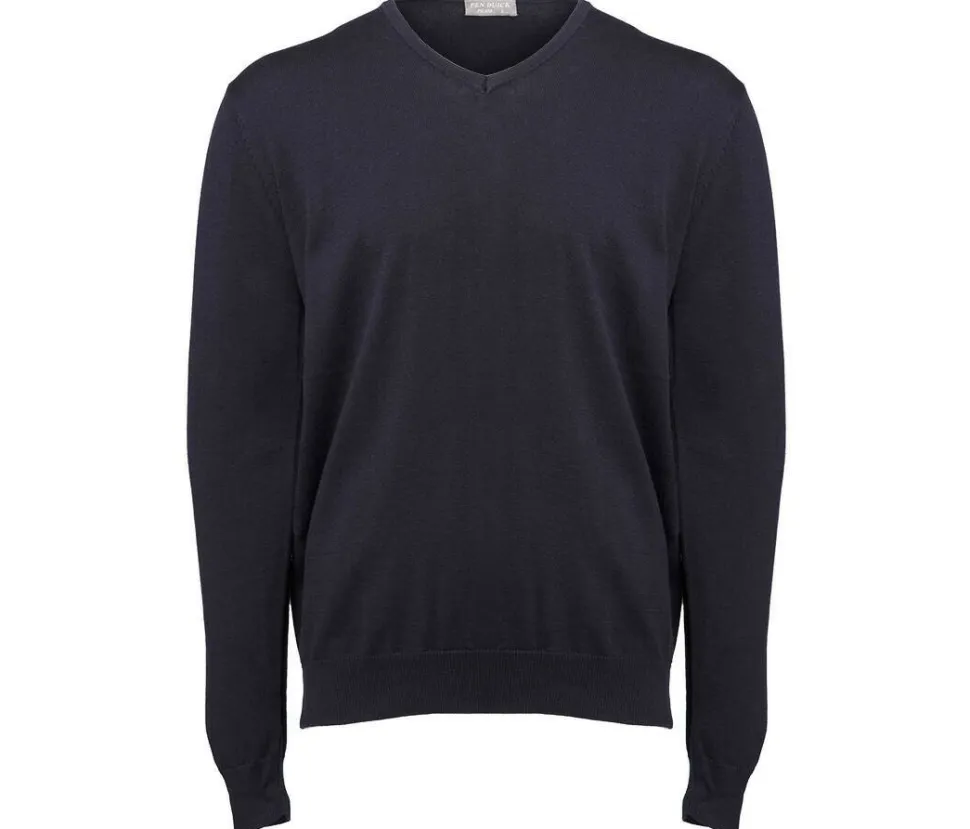 Pen Duick PK450 - Pull Homme Col V en Coton et Acrylique