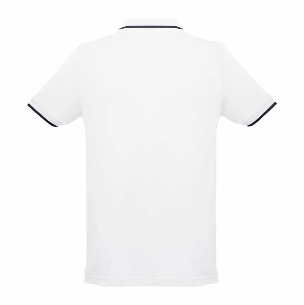 Polo en coton bicolore pour homme. Couleur blanche - Egotier 30136