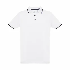 Polo en coton bicolore pour homme. Couleur blanche - Egotier 30136