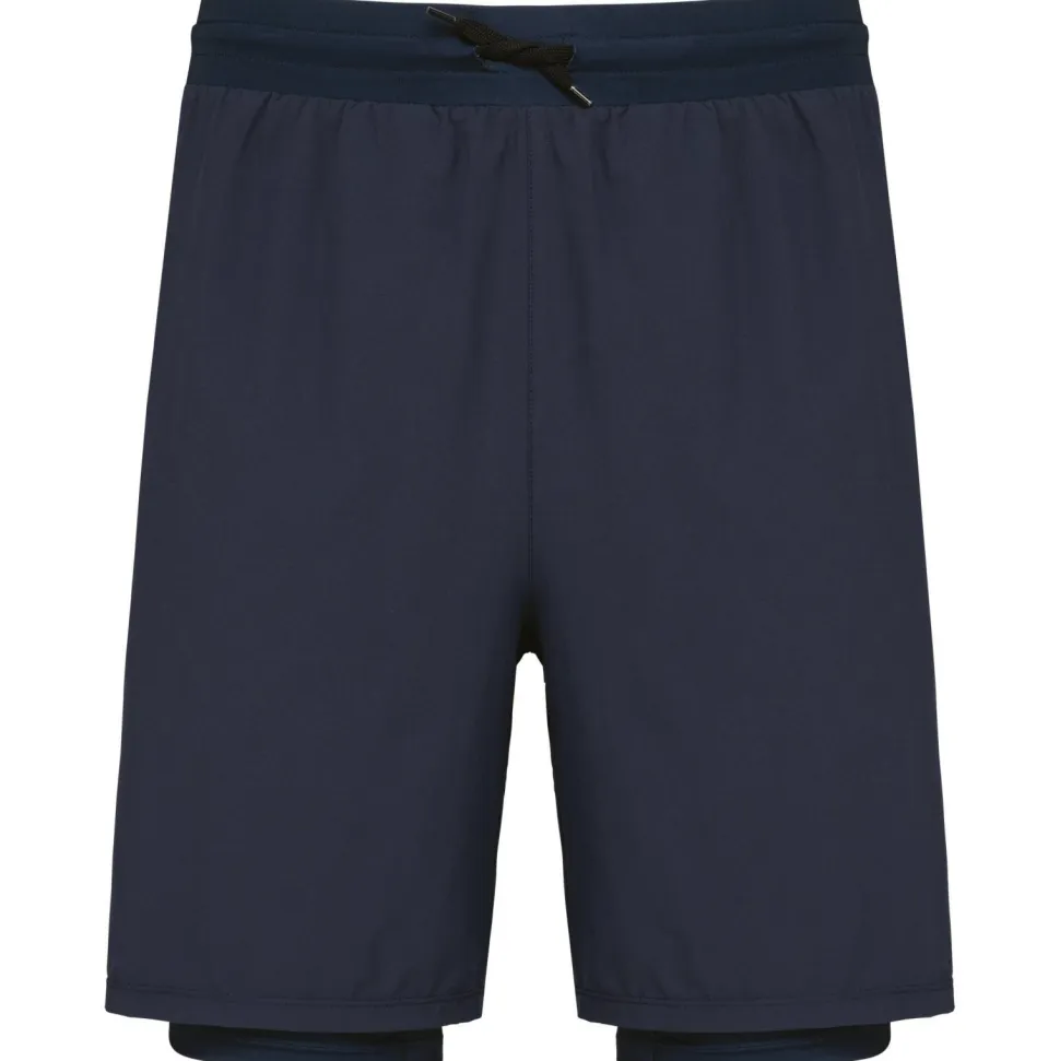 PROACT PA1032 - Short écoresponsable 2 en 1 avec sous short intégré homme
