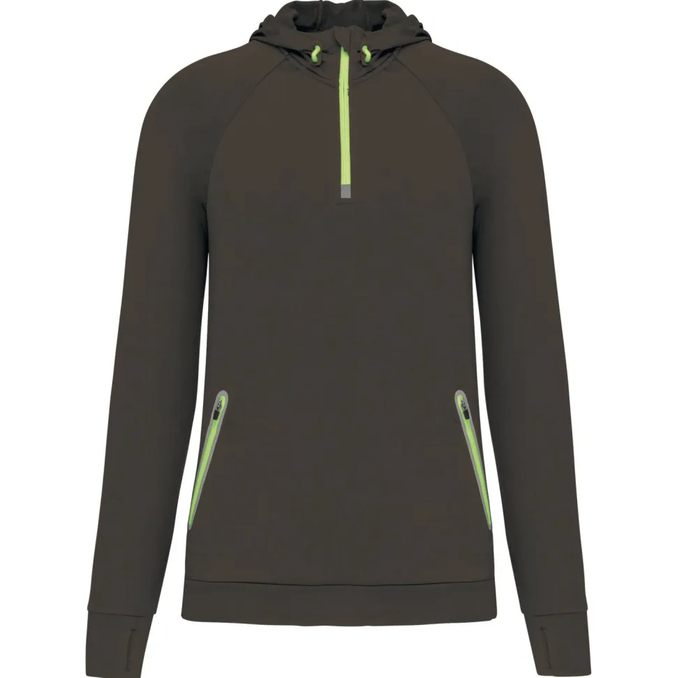 Proact PA360 - Sweatshirt capuche 1/4 zip sport