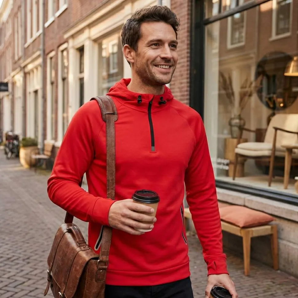 Proact PA360 - Sweatshirt capuche 1/4 zip sport