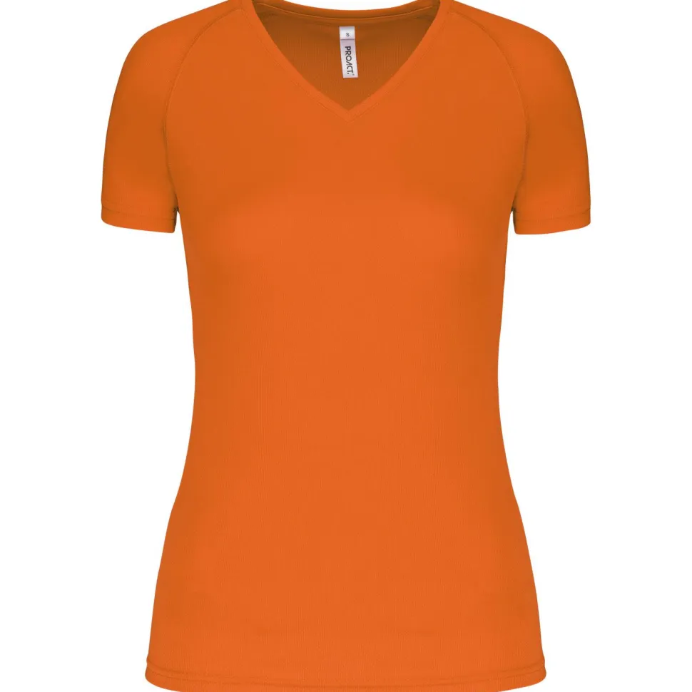 Proact PA477 - T-shirt de sport manches courtes col v femme