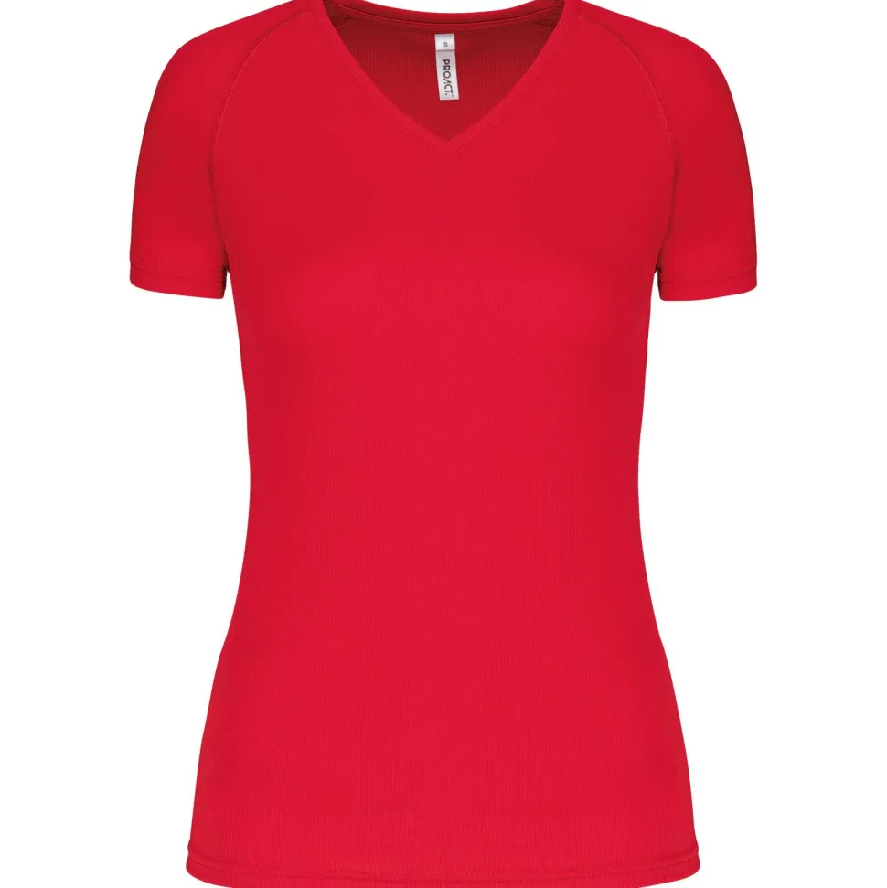 Proact PA477 - T-shirt de sport manches courtes col v femme