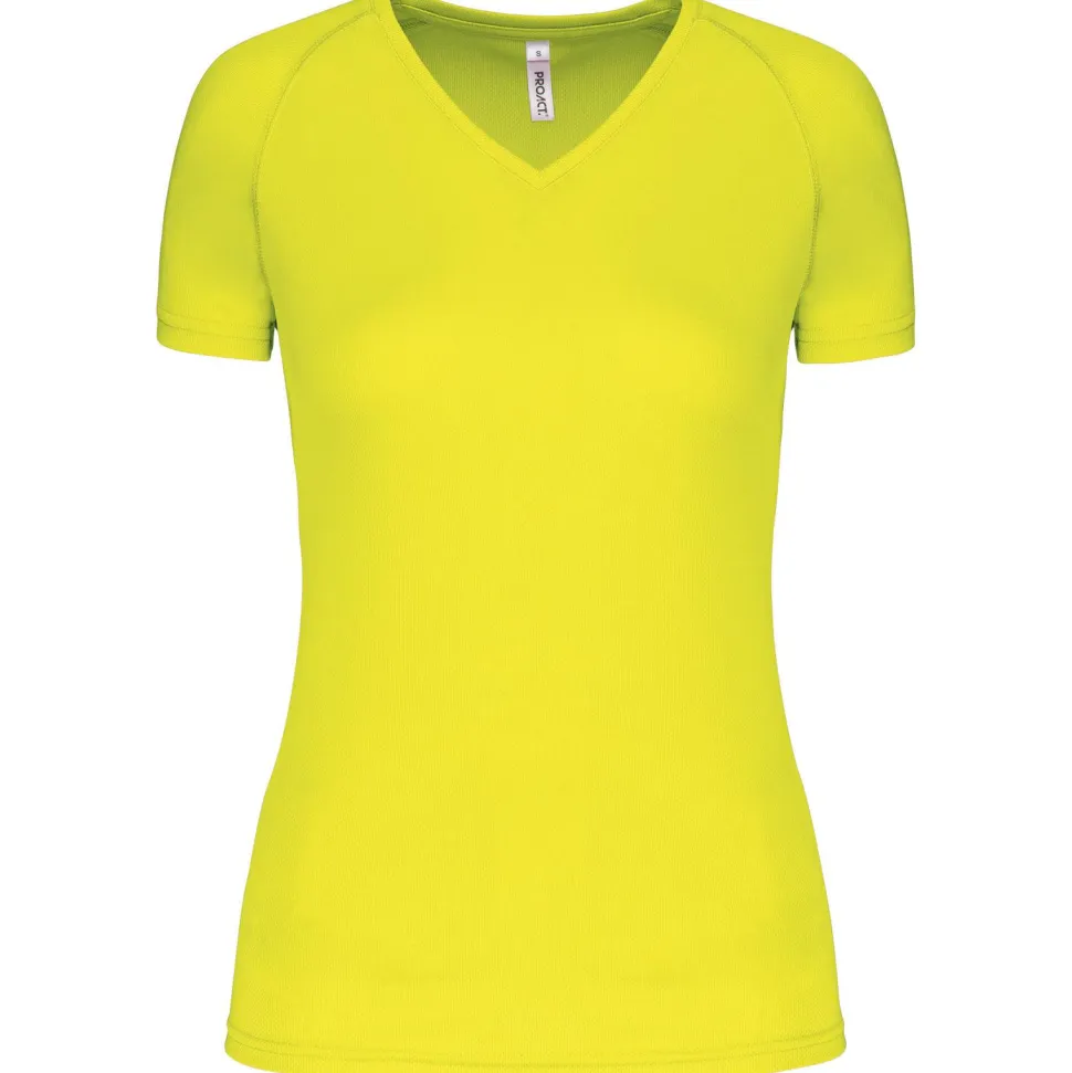 Proact PA477 - T-shirt de sport manches courtes col v femme