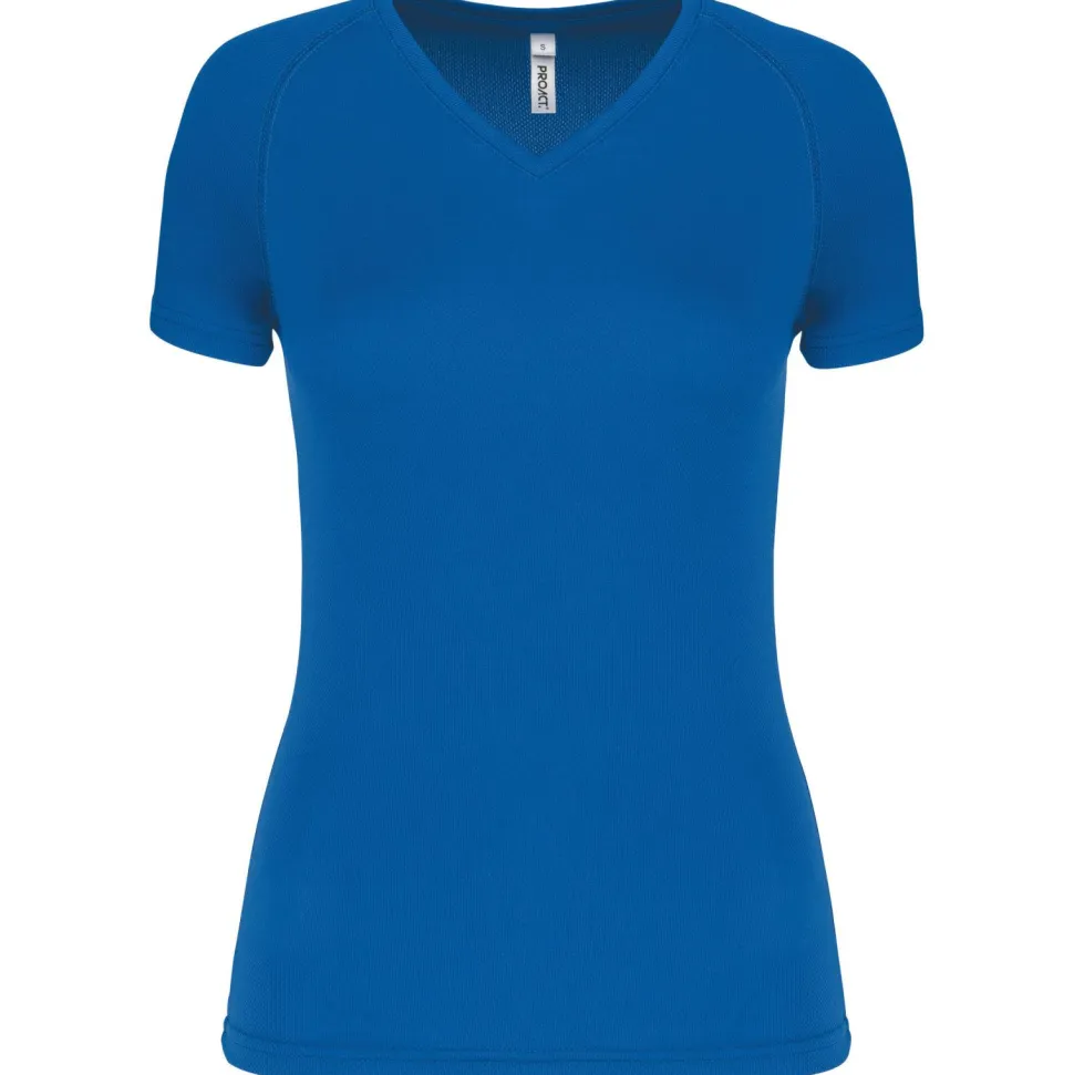 Proact PA477 - T-shirt de sport manches courtes col v femme