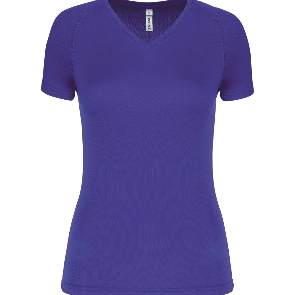 Proact PA477 - T-shirt de sport manches courtes col v femme