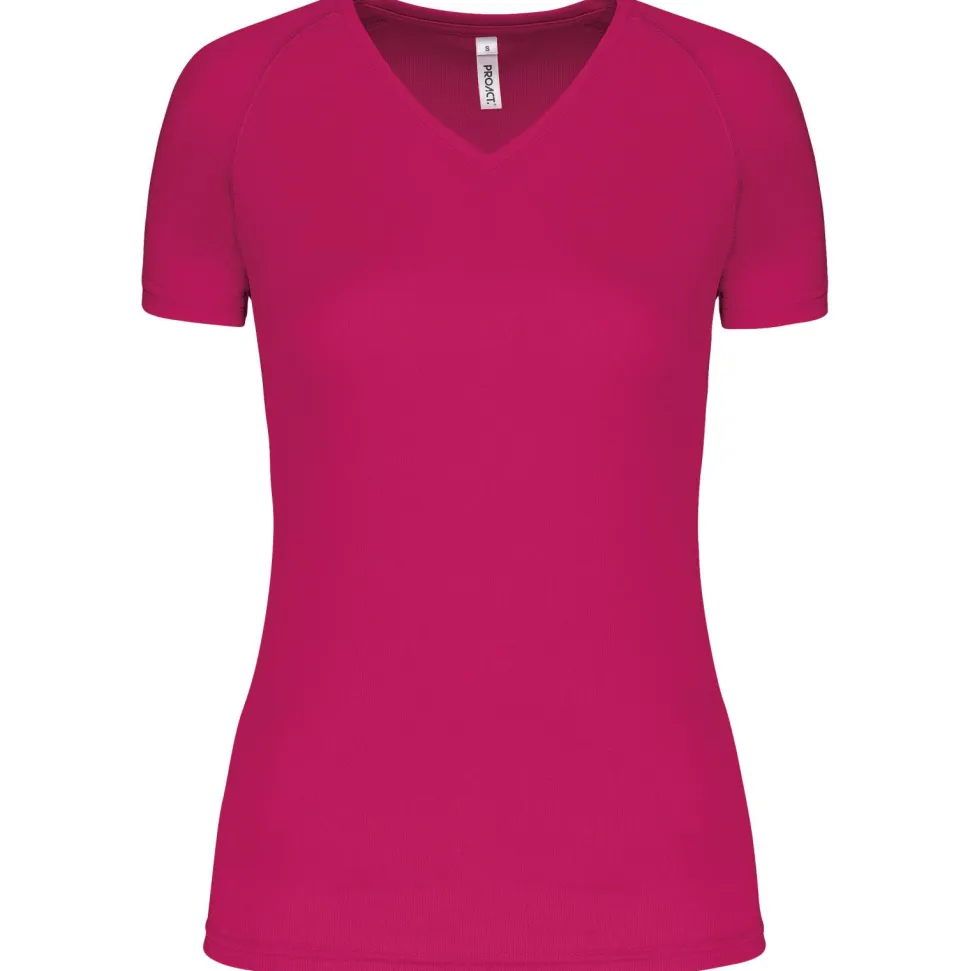 Proact PA477 - T-shirt de sport manches courtes col v femme