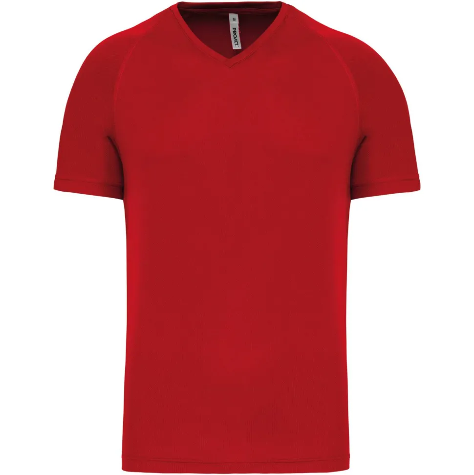 PROACT PA476 - T-shirt de sport manches courtes col v homme