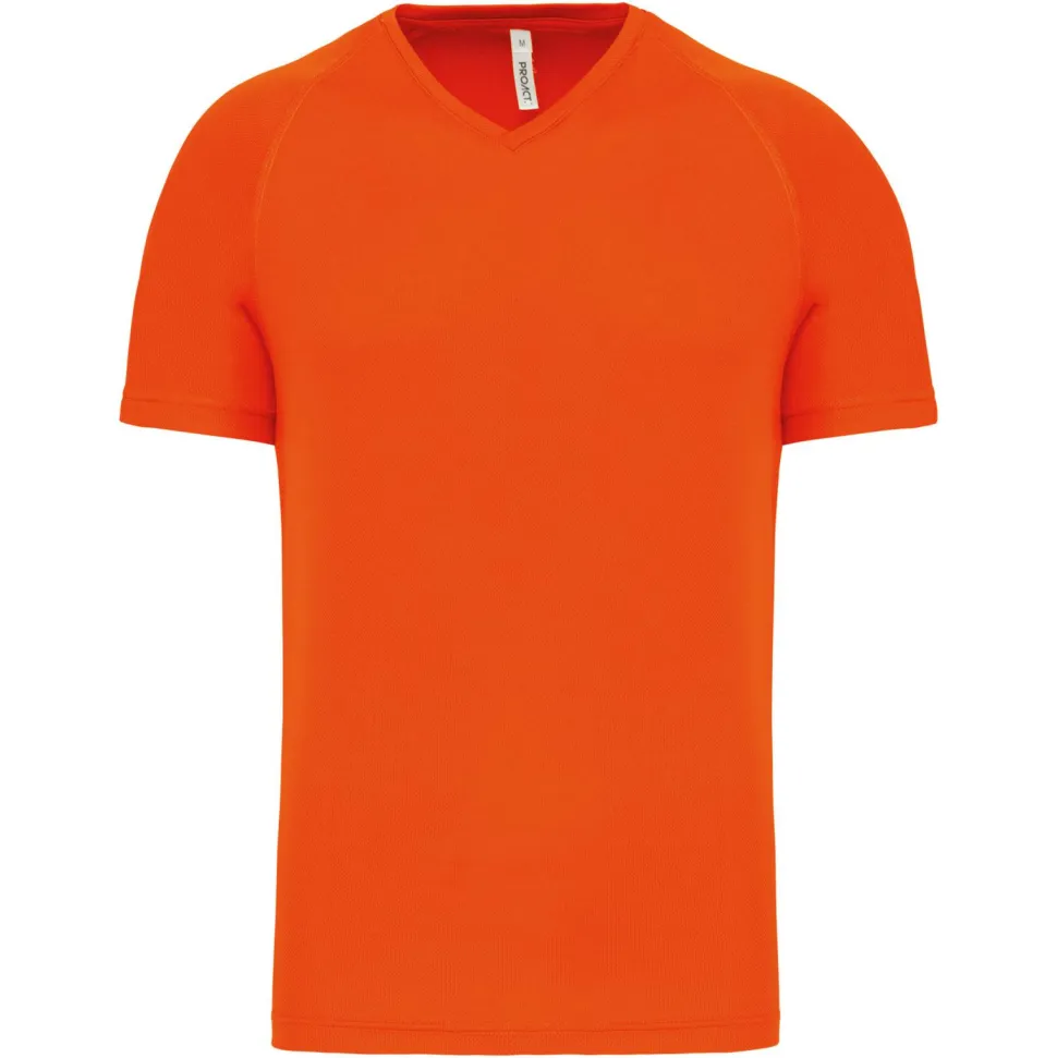 PROACT PA476 - T-shirt de sport manches courtes col v homme