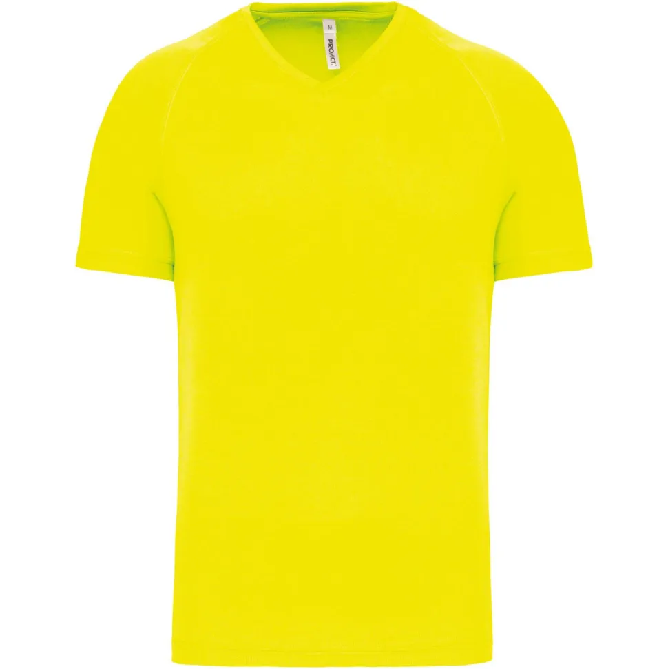 PROACT PA476 - T-shirt de sport manches courtes col v homme
