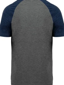 Proact PA4010 - T-shirt Triblend bicolore sport manches courtes adulte