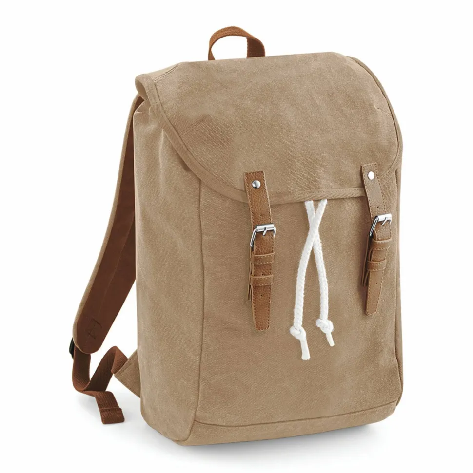 Quadra QD615 - Sac à Dos Vintage avec Compartiment pour Ordinateur