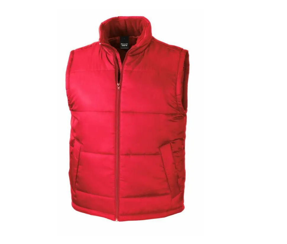 Result RS208 - Doudoune Homme sans Manche Fermeture Grand Zip
