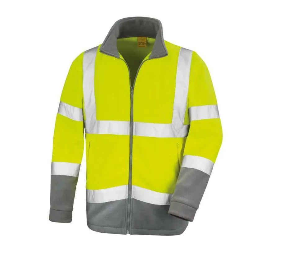 Result RS329 - Veste Micropolaire Haute Visibilité