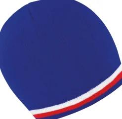 Result R368X - Bonnet Tricoté en Acrylique à Rayures Élégantes