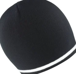 Result R368X - Bonnet Tricoté en Acrylique à Rayures Élégantes