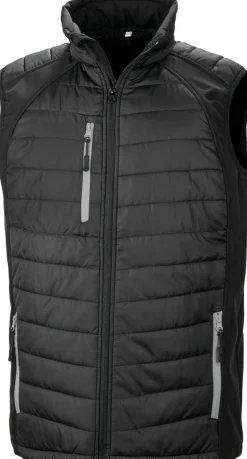 Result R238X - Gilet softshell rembourré black compass recyclé