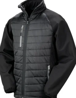 Result R237X - Veste softshell rembourrée black compass recyclée